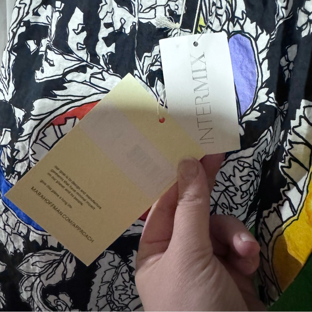 Mara Hoffman Laila Paisley Cut Out Organic Cotton Maxi Dress Size L - Picture 11 of 16